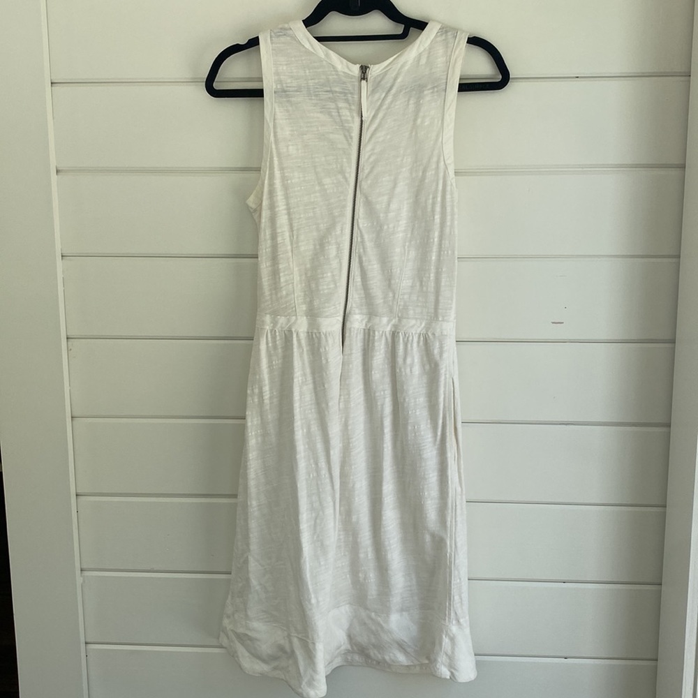 J. Crew | White Sleeveless Dress with Open Neck | Great Condition - Picture 3 of 7